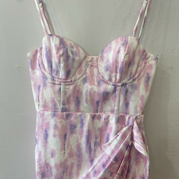 Michael Costello x REVOLVE Banks Mini Dress XS Purple Pink - Picture 3 of 12